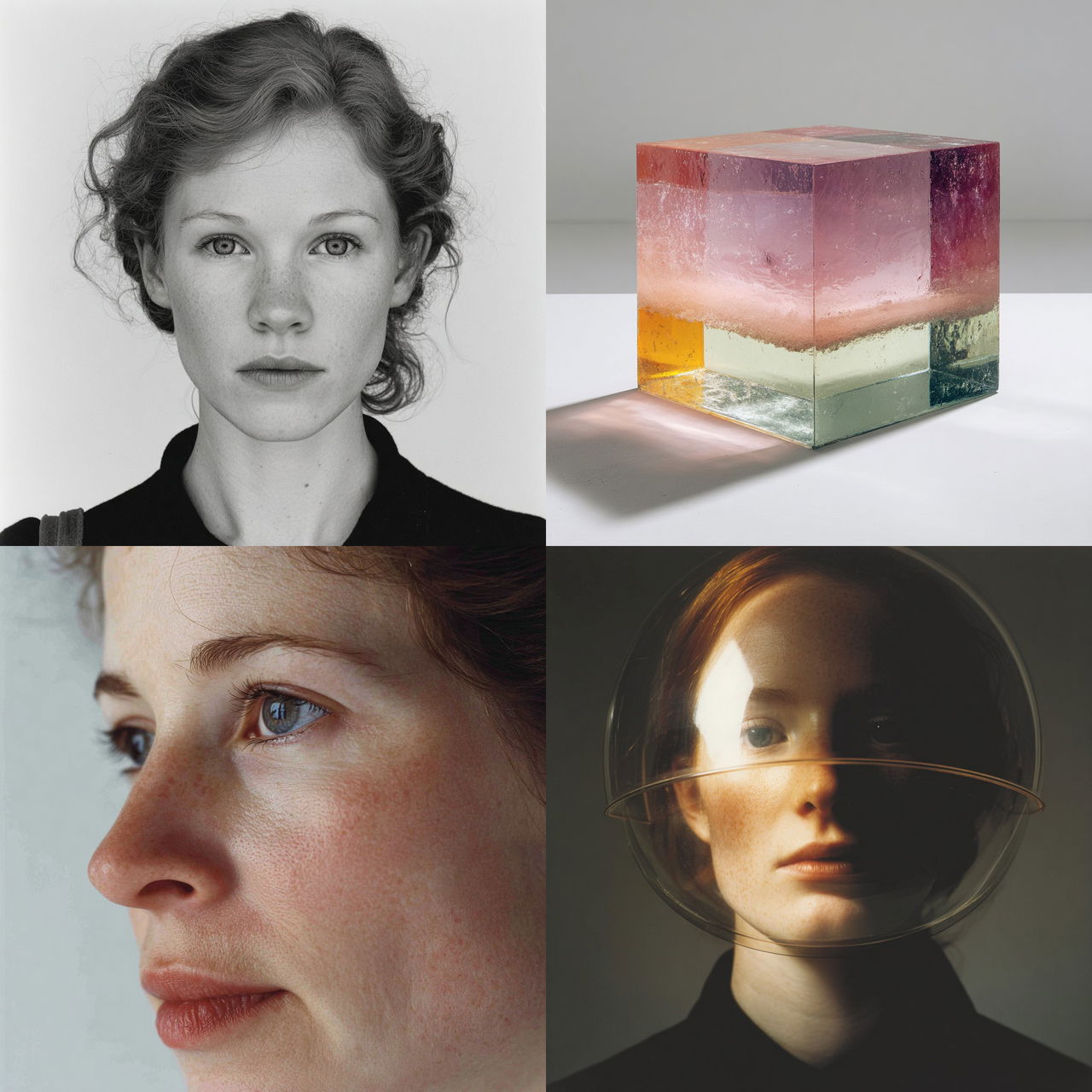 Roni Horn style, Midjourney V7, render 1 of 4