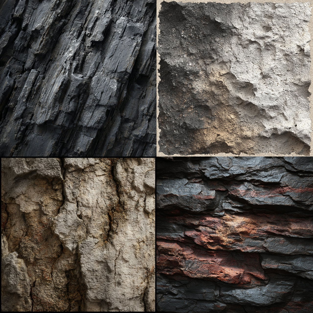 Rough texture style, Midjourney V7, render 1 of 4