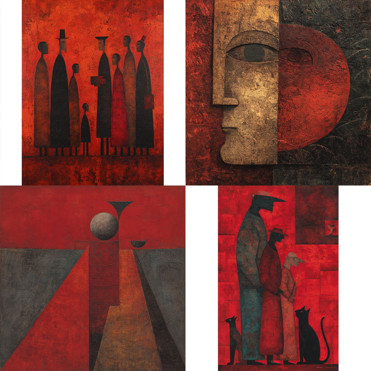 Rufino Tamayo style, Midjourney V7, render 1 of 4