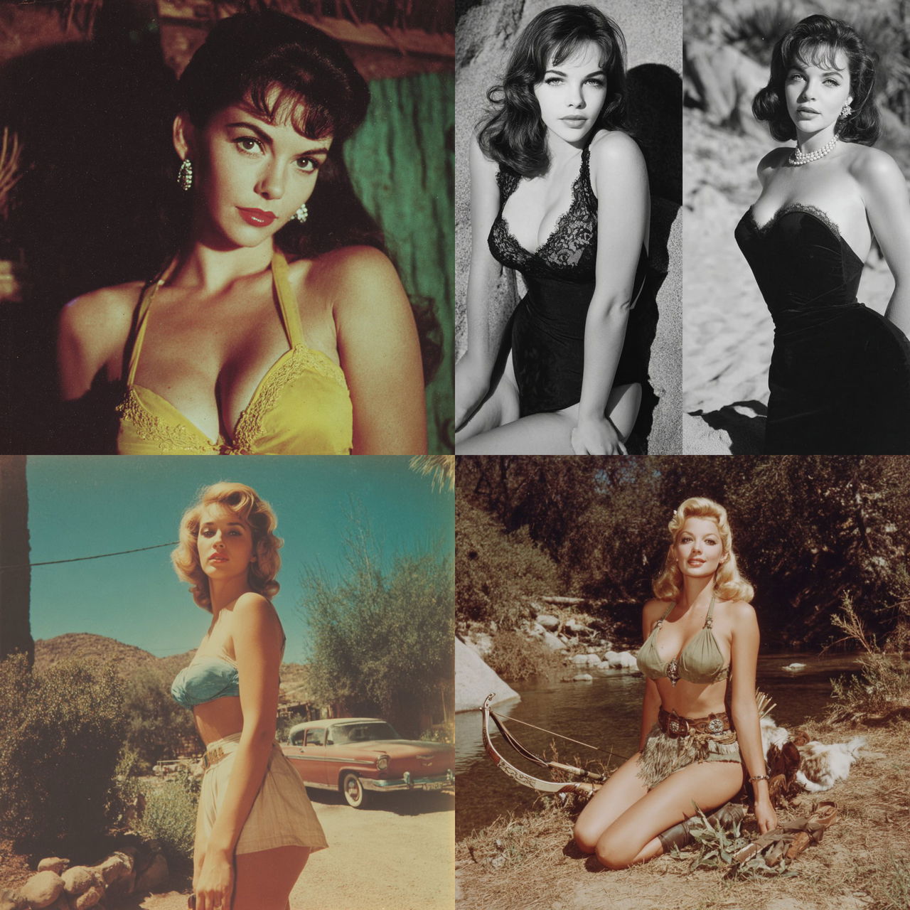 Russ Meyer style, Midjourney V7, render 1 of 4