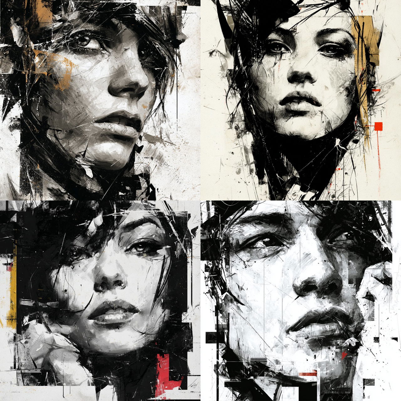 Russ Mills style, Midjourney V7, render 1 of 4