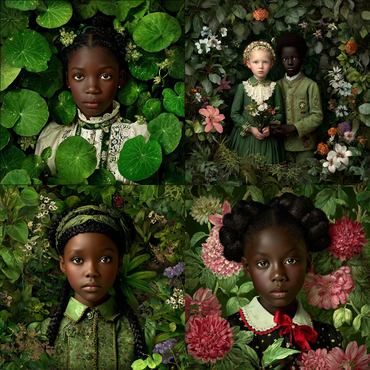 Ruud van Empel style, Midjourney V7, render 1 of 4