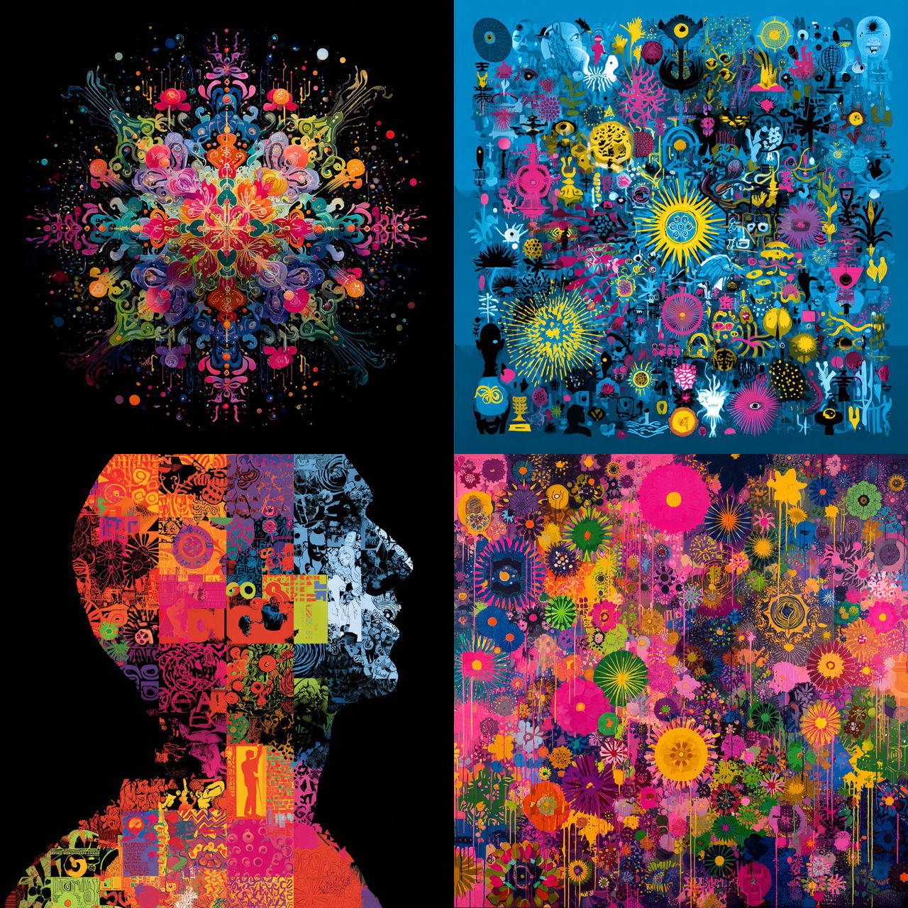 Ryan McGinness style, Midjourney V7, render 1 of 4