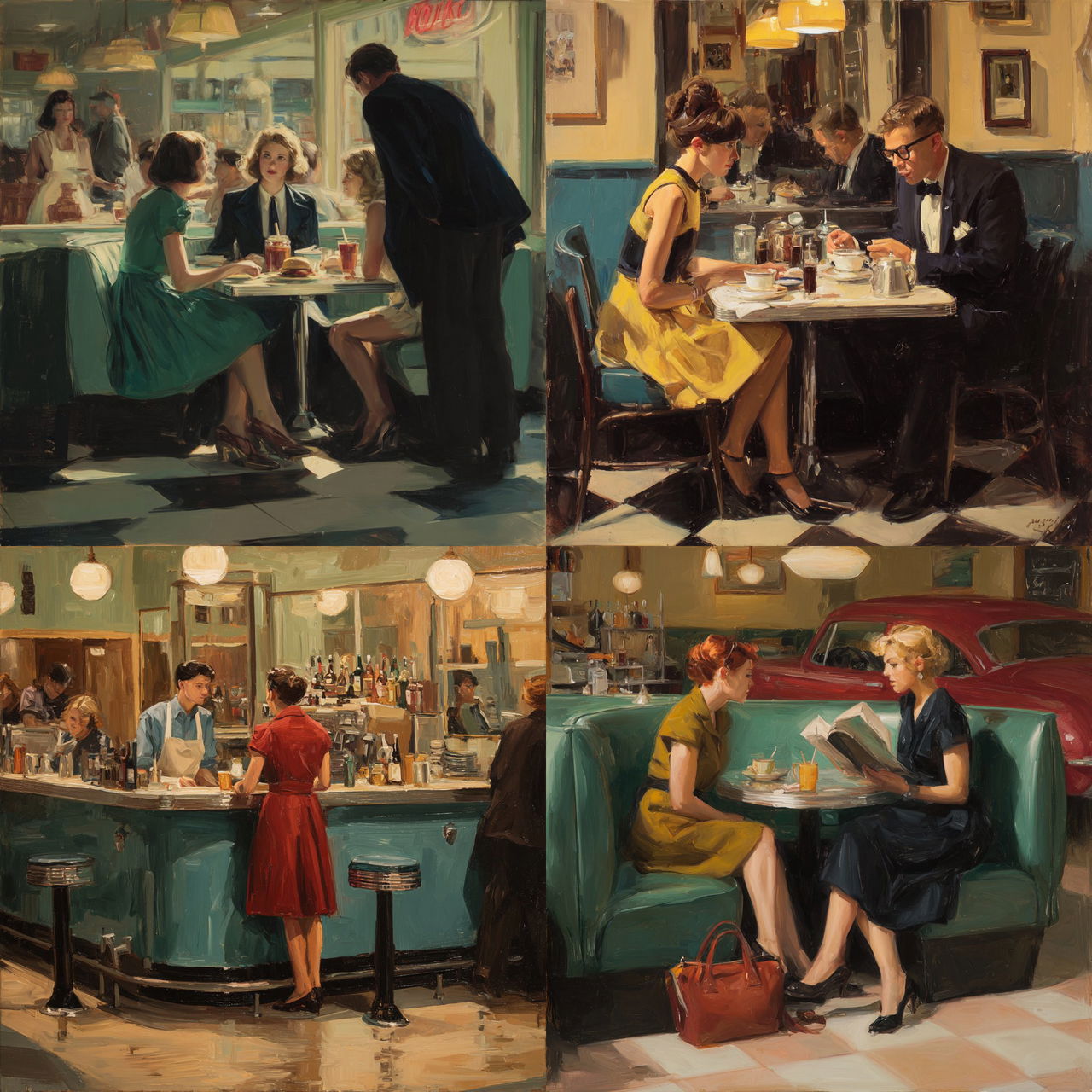 Sally Storch style, Midjourney V7, render 1 of 4
