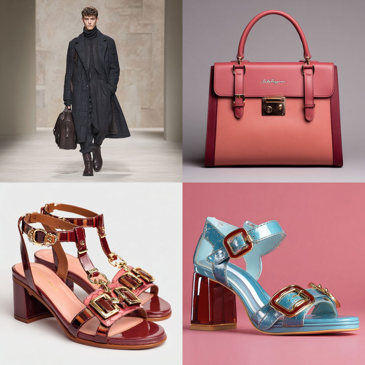 Salvatore Ferragamo style, Midjourney V7, render 1 of 4