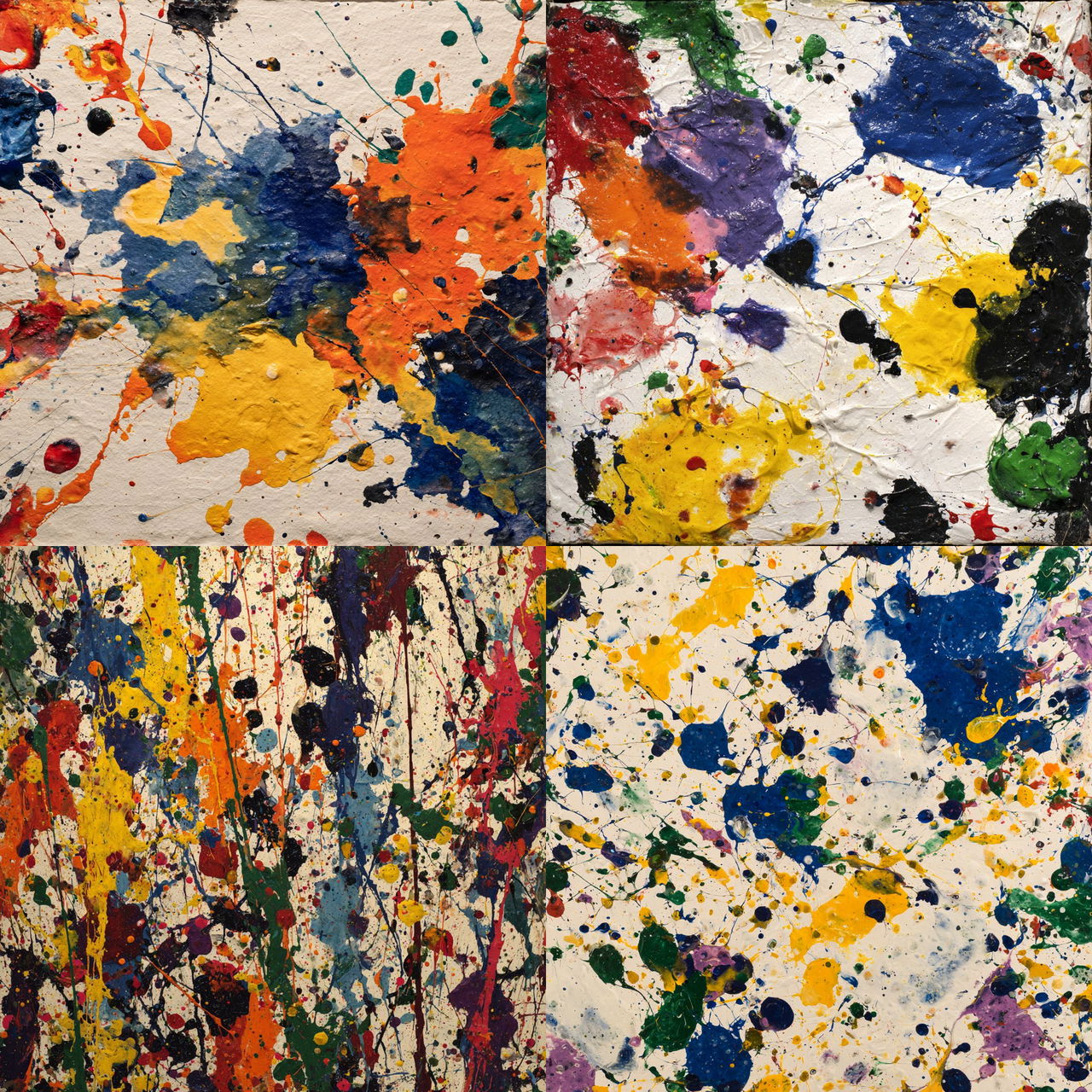 Sam Francis style, Midjourney V7, render 1 of 4