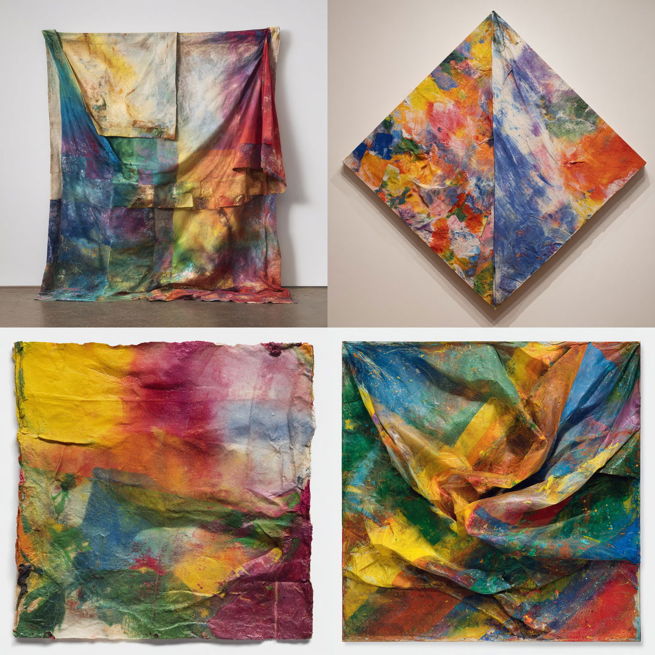 Sam Gilliam style, Midjourney V7, render 1 of 4