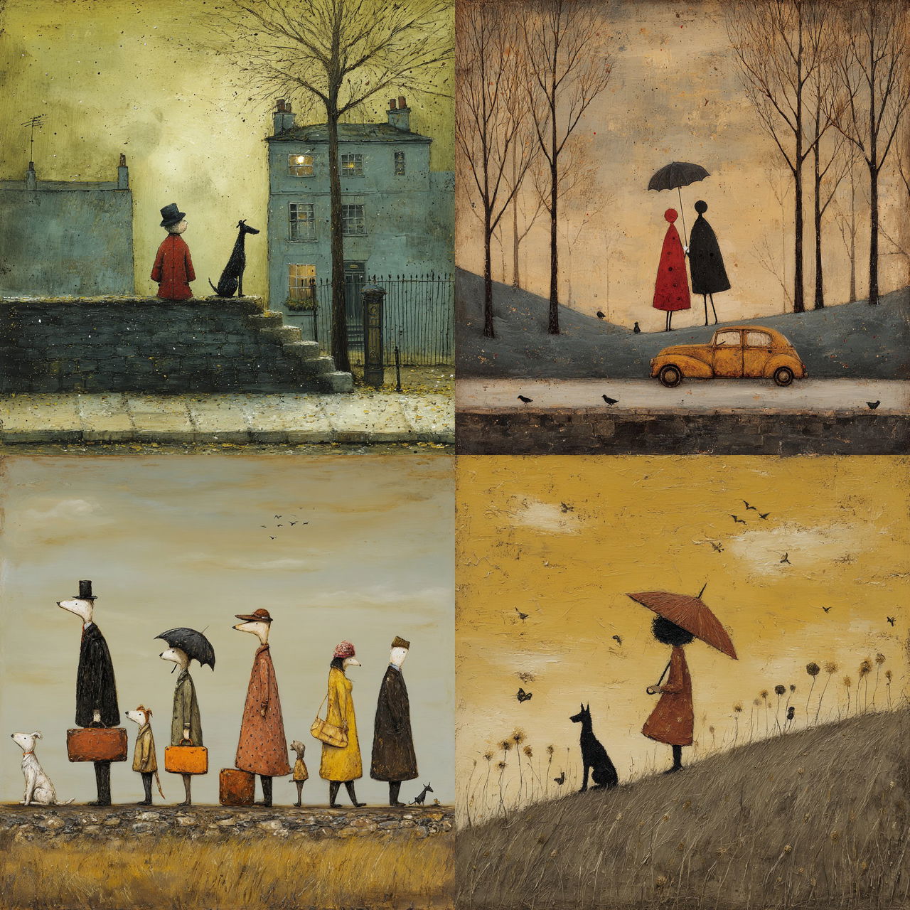 Sam Toft style, Midjourney V7, render 1 of 4
