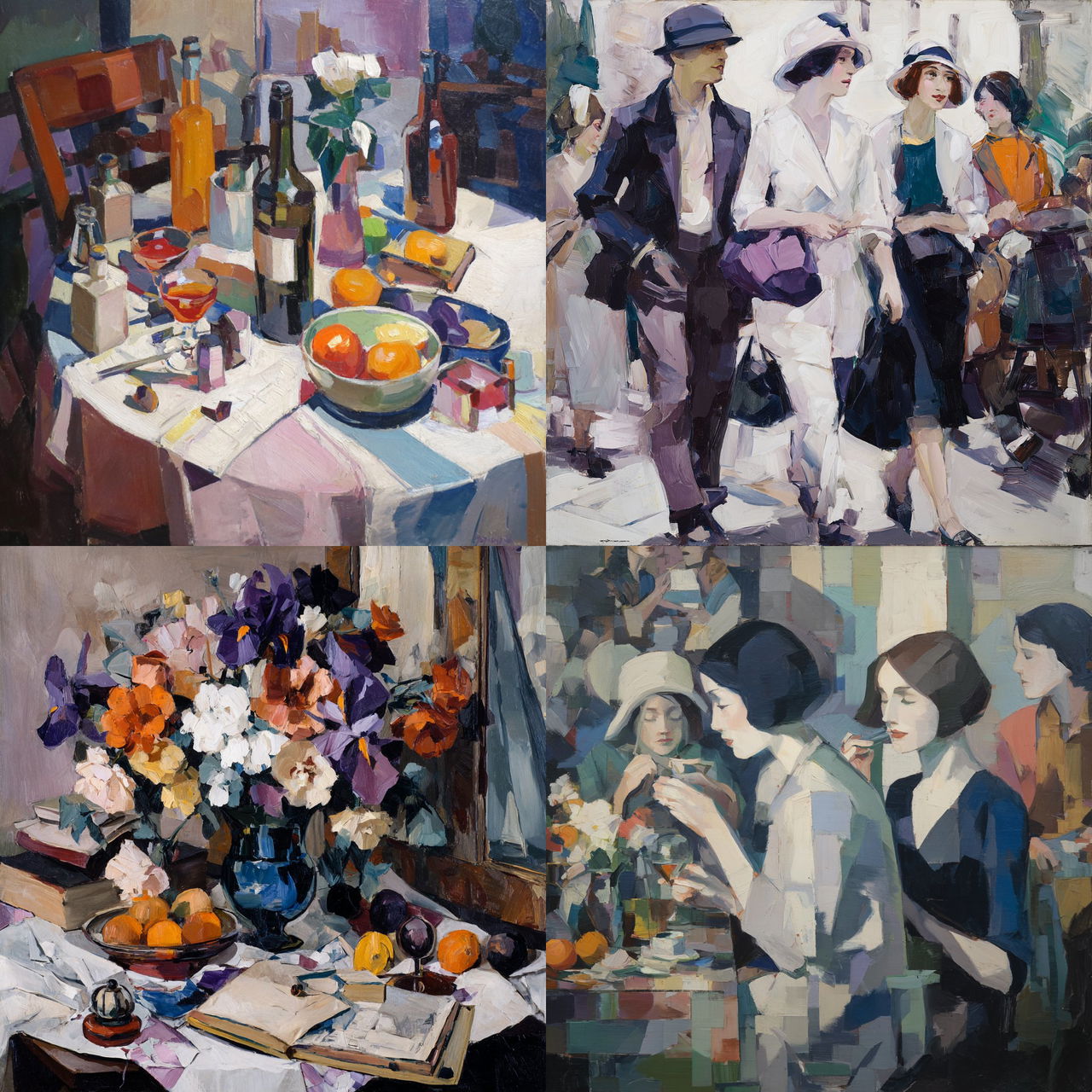 Samuel Peploe style, Midjourney V7, render 1 of 4