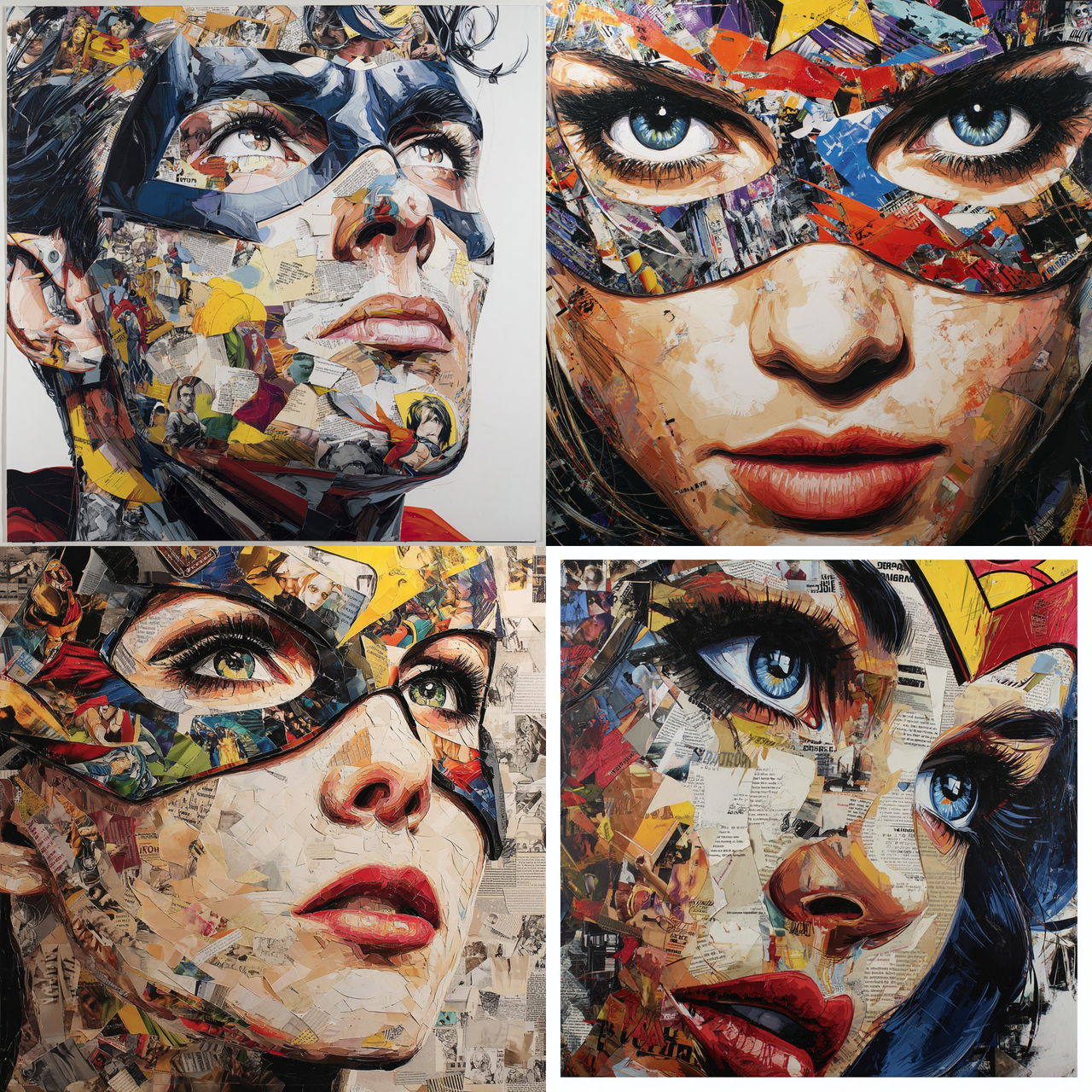 Sandra Chevrier style, Midjourney V7, render 1 of 4