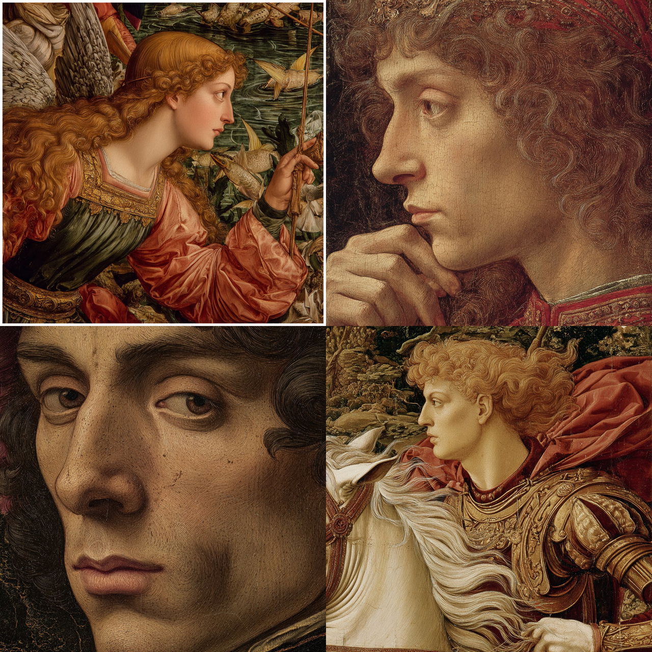 Sandro Botticelli style, Midjourney V7, render 1 of 4