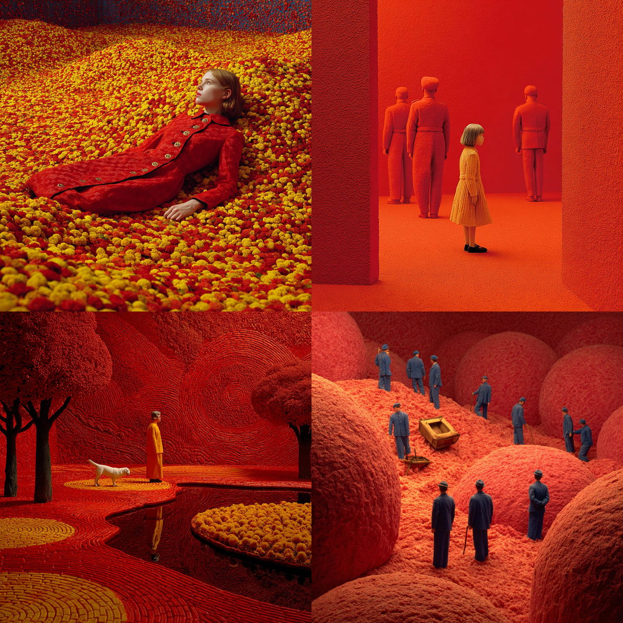 Sandy Skoglund style, Midjourney V7, render 1 of 4
