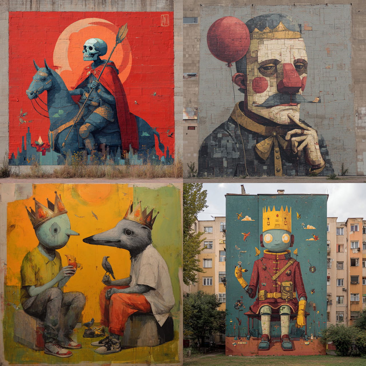 Saner style, Midjourney V7, render 1 of 4