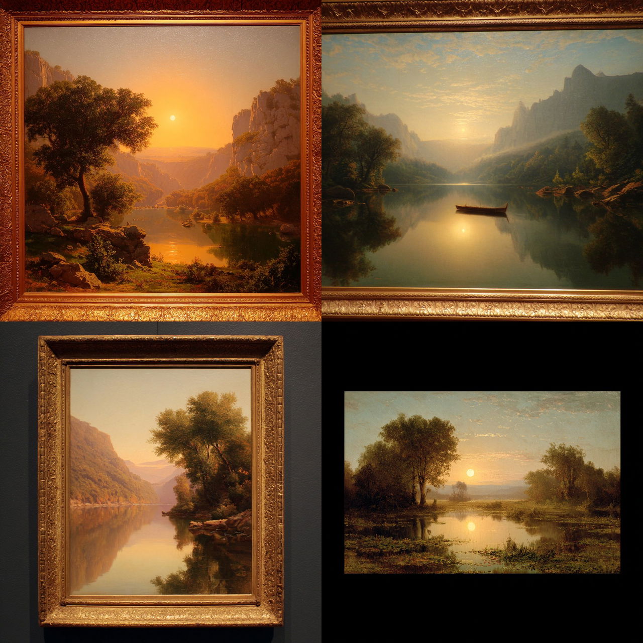 Sanford Robinson Gifford style, Midjourney V7, render 1 of 4