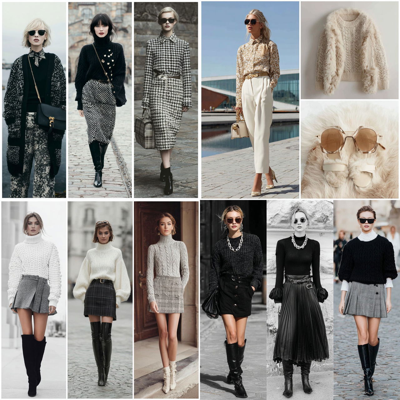 Scandi chic fashion style, Midjourney V7, render 1 of 4