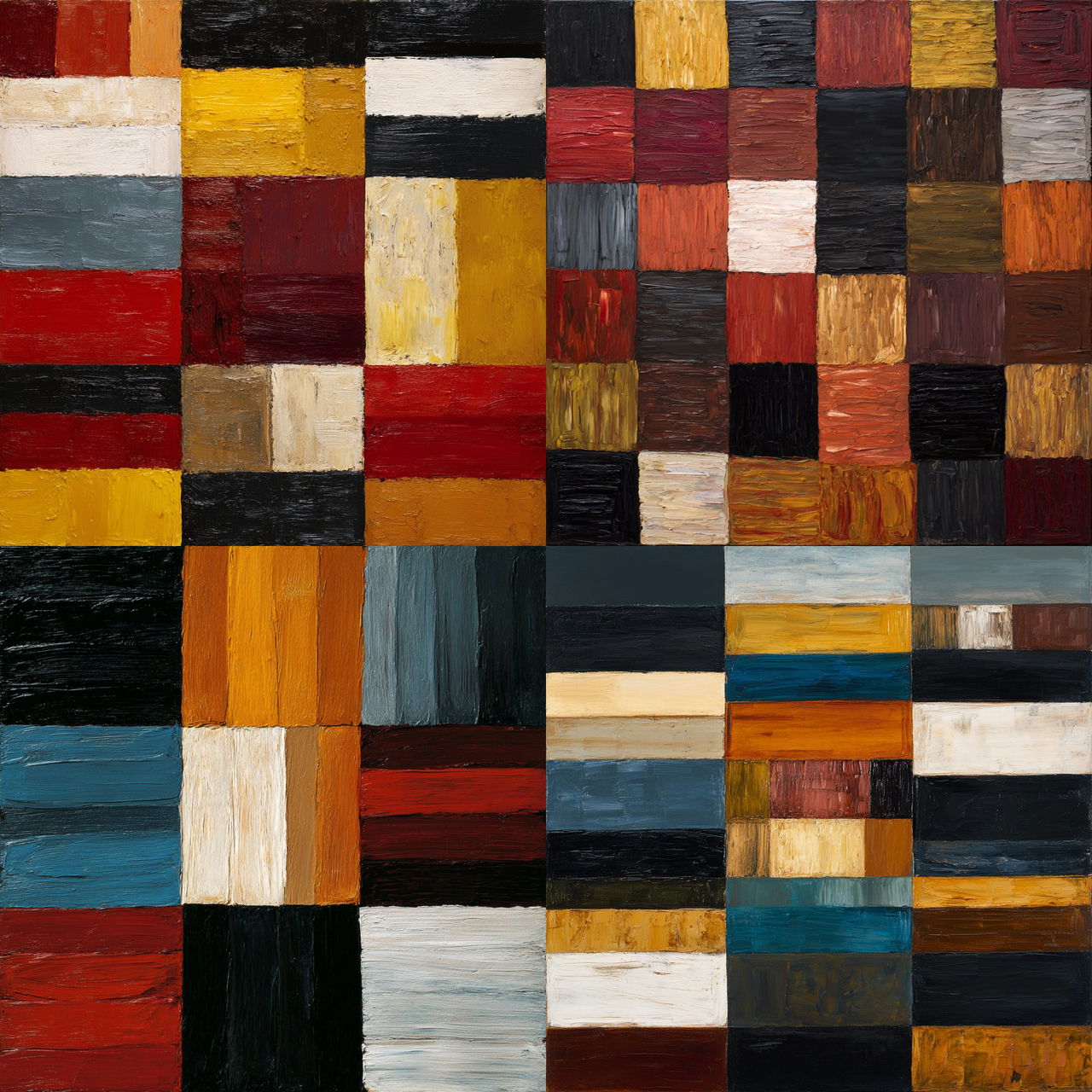 Sean Scully style, Midjourney V7, render 1 of 4