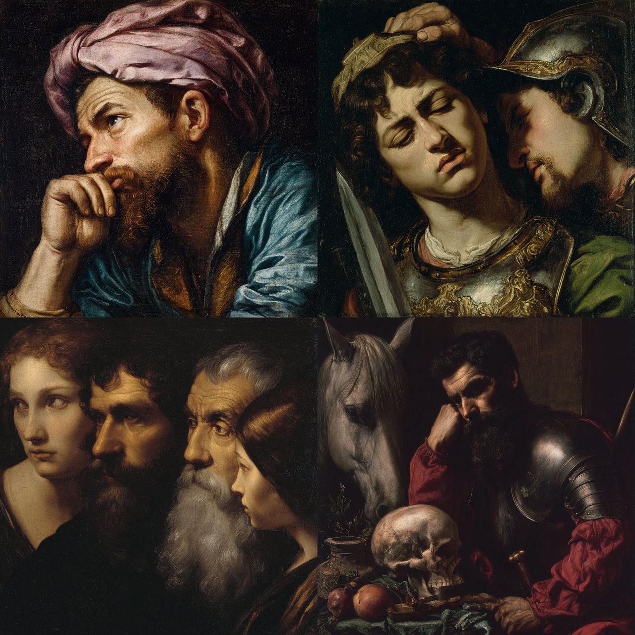 Sebastiano del Piombo style, Midjourney V7, render 1 of 4