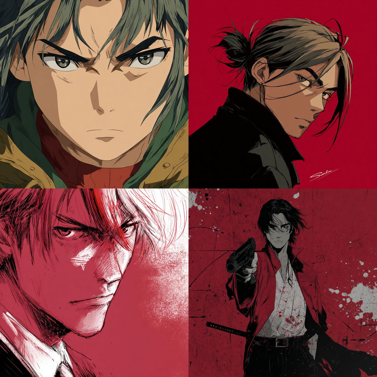 Seinen anime style style, Midjourney V7, render 1 of 4