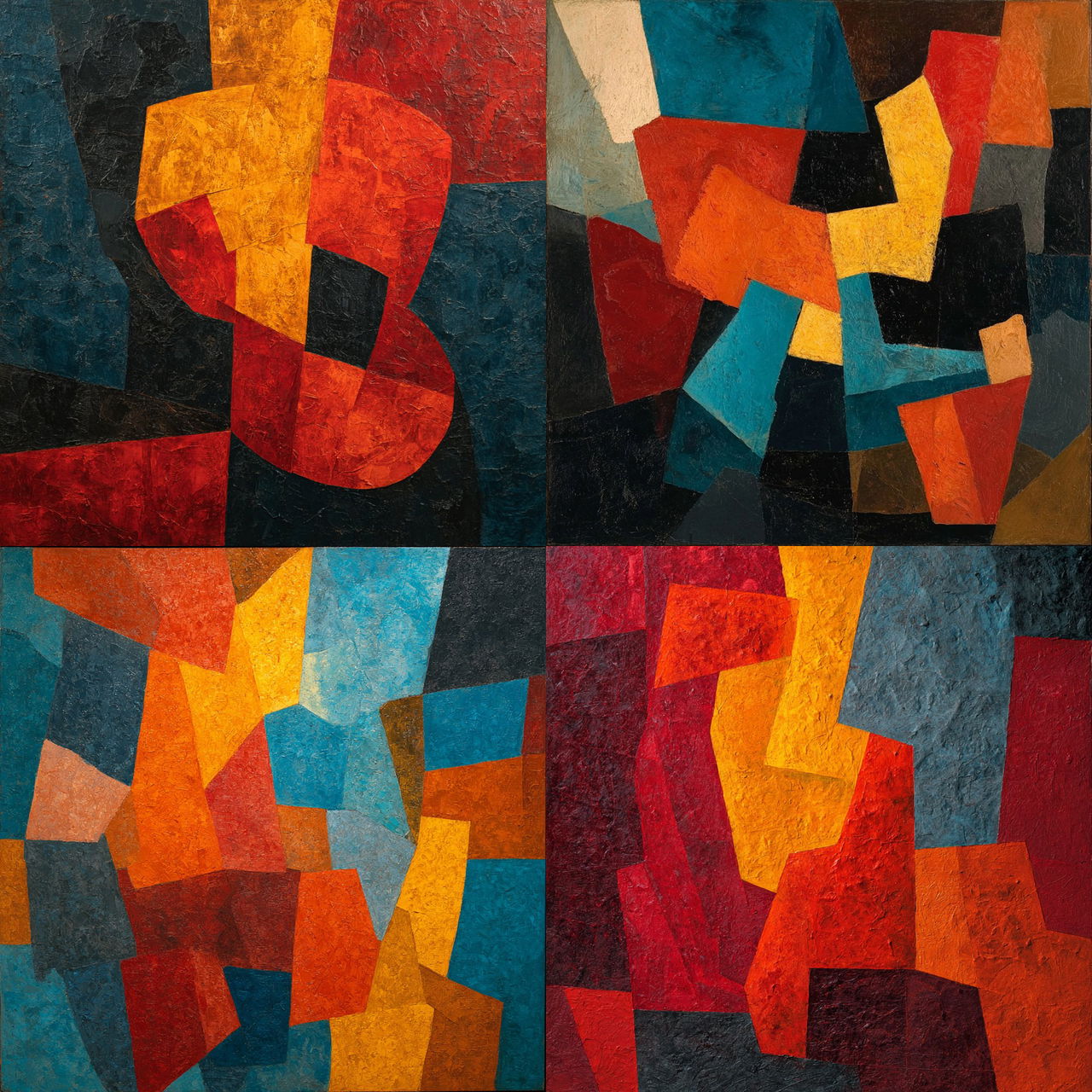 Serge Poliakoff style, Midjourney V7, render 1 of 4