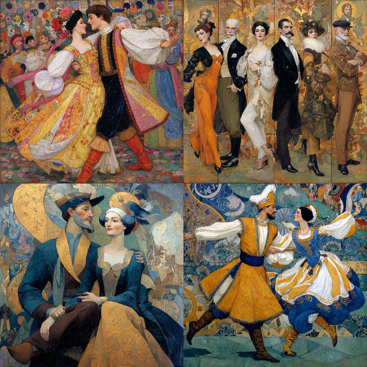 Sergei Diaghilev style, Midjourney V7, render 1 of 4