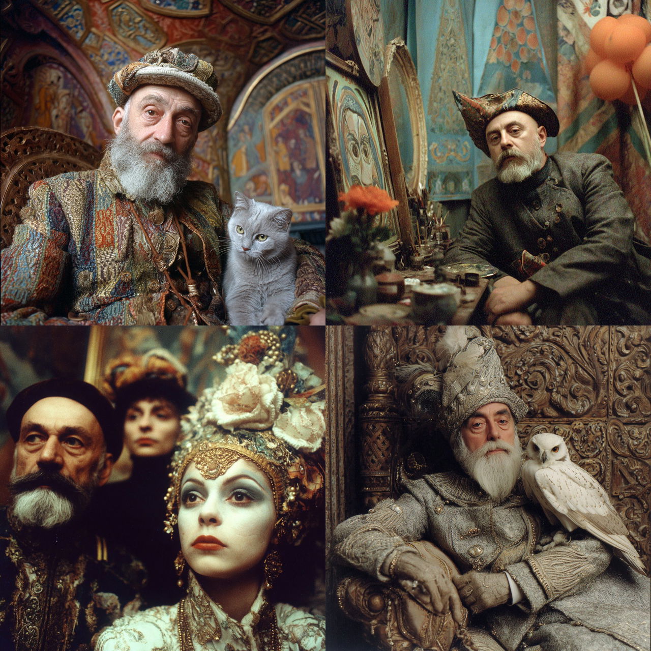 Sergei Parajanov style, Midjourney V7, render 1 of 4