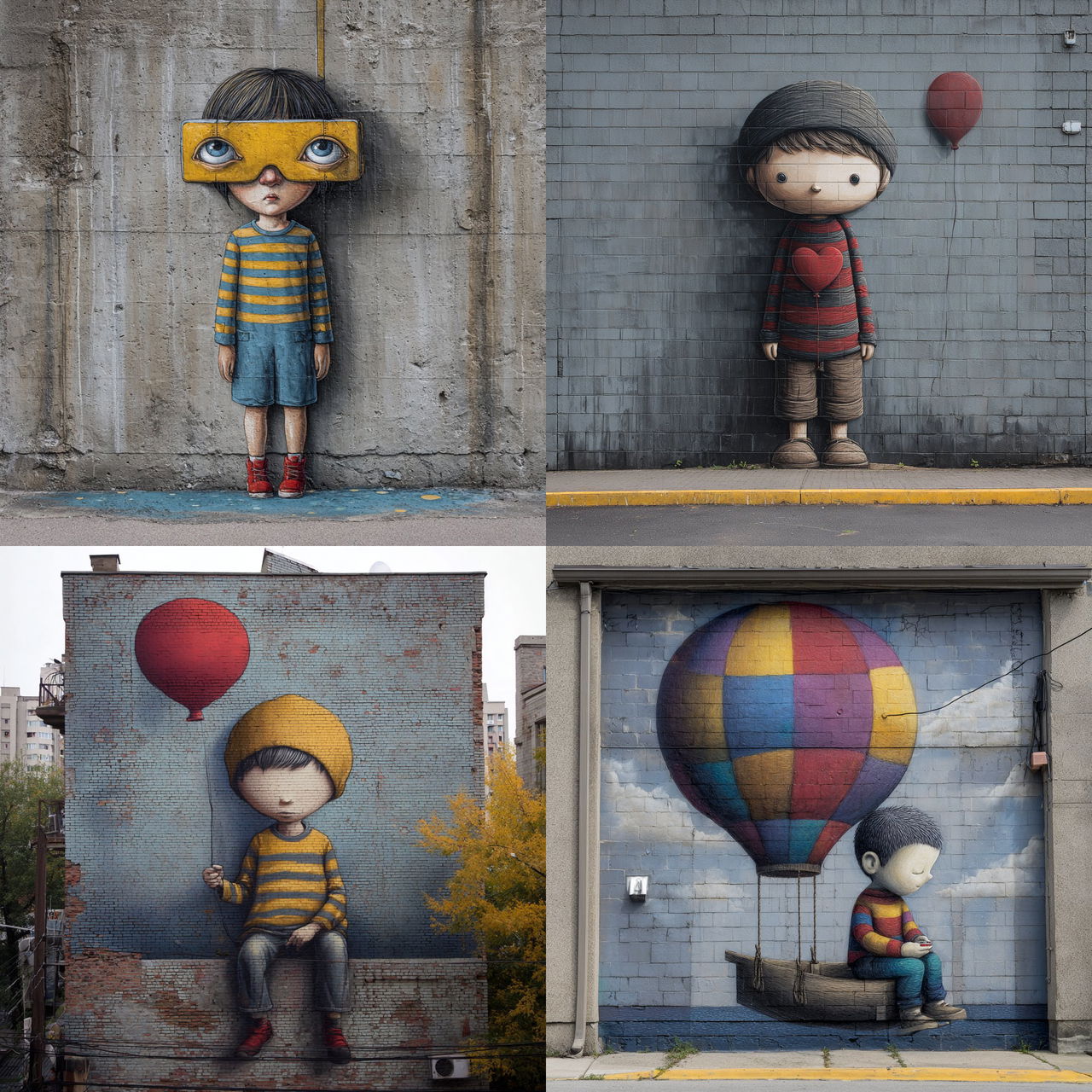 Seth Globepainter style, Midjourney V7, render 1 of 4