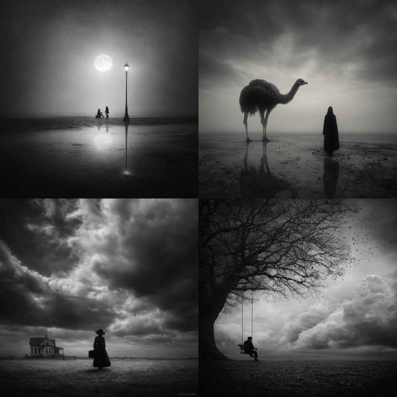 Sherry Akrami style, Midjourney V7, render 1 of 4