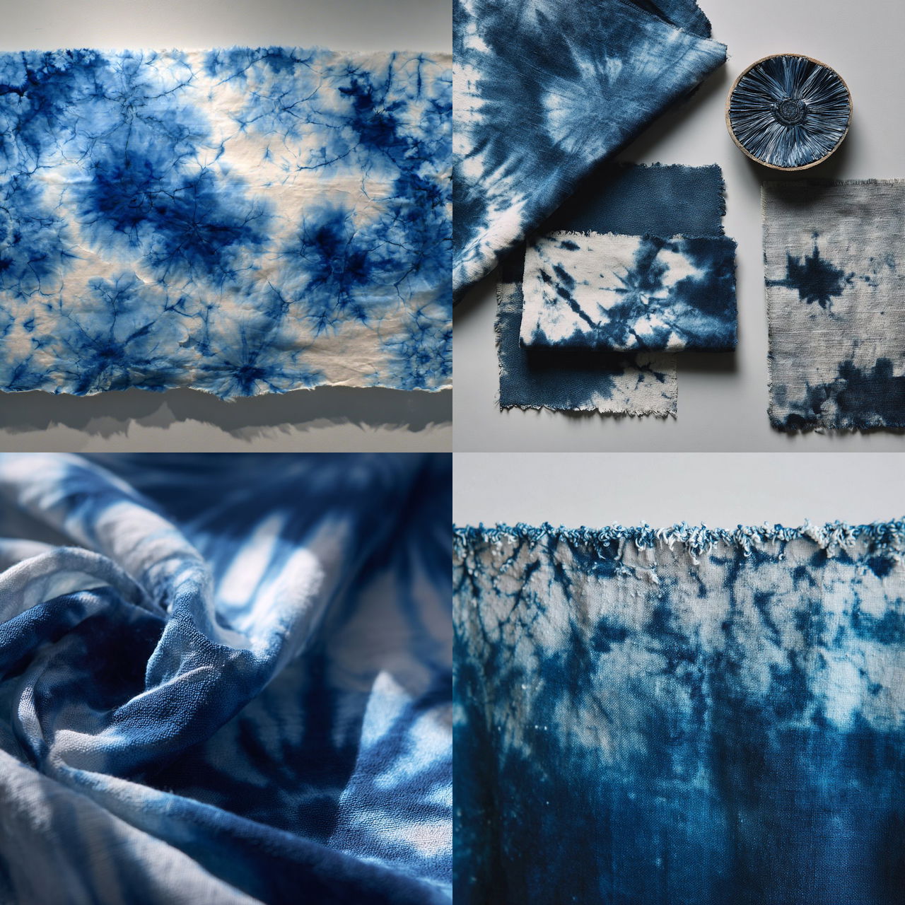 Shibori style, Midjourney V7, render 1 of 4