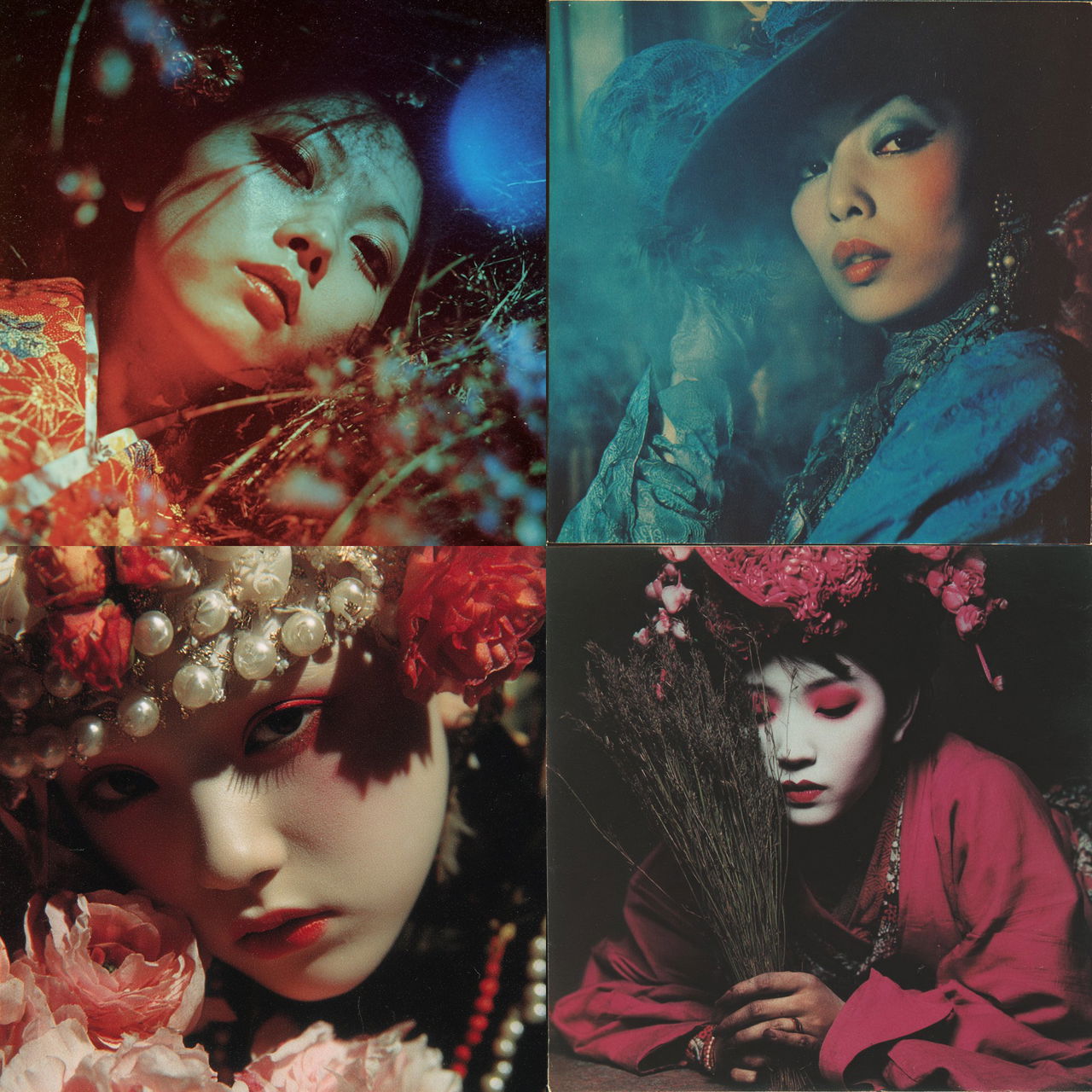 Shuji Terayama style, Midjourney V7, render 1 of 4