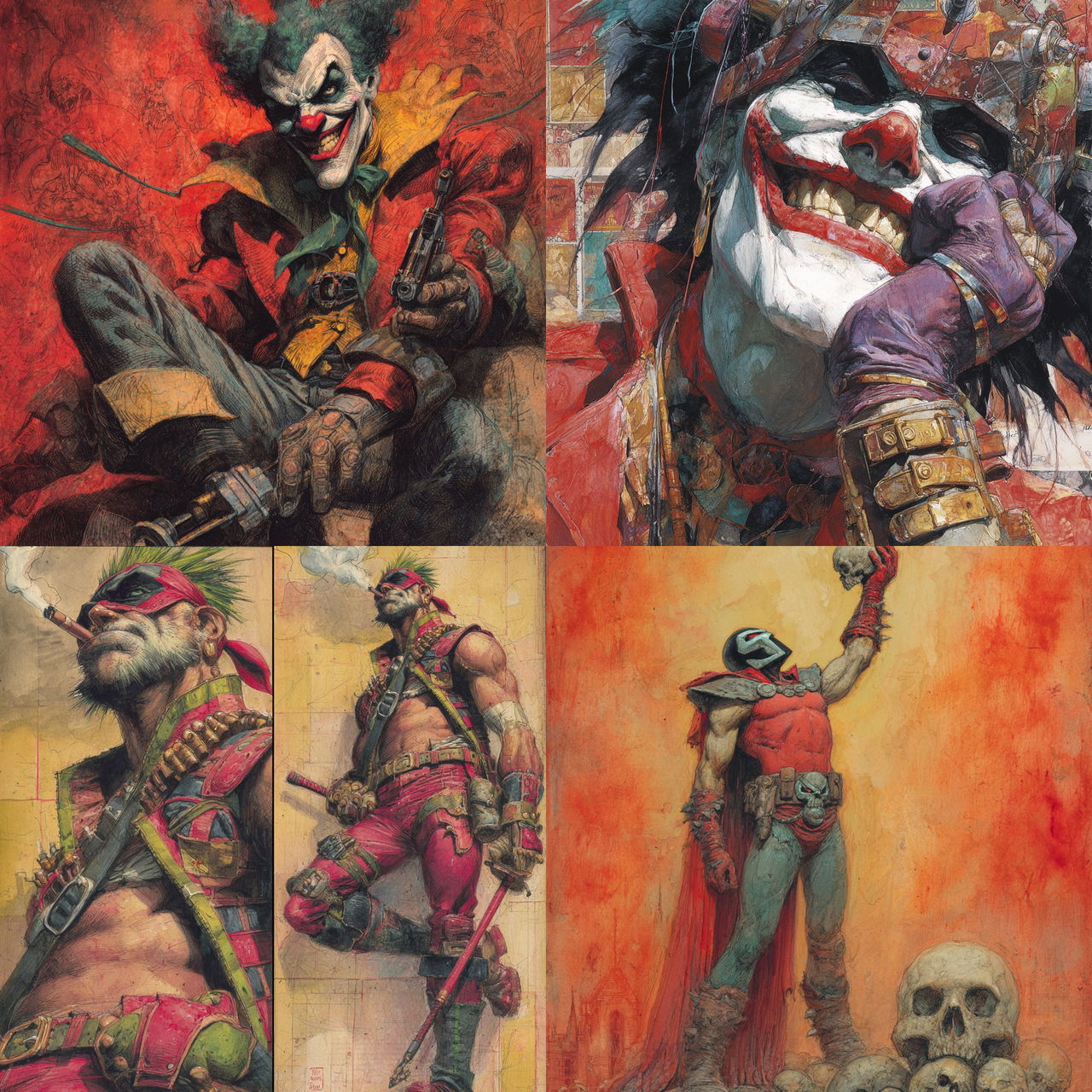 Simon Bisley style, Midjourney V7, render 1 of 4
