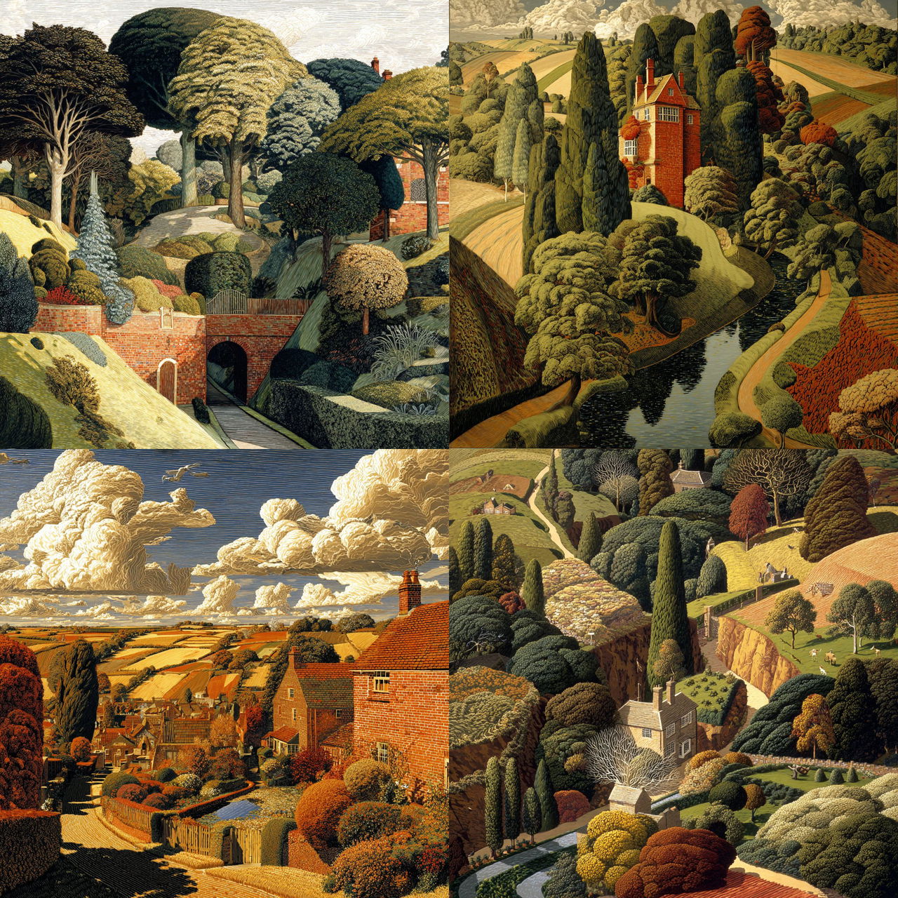 Simon Palmer style, Midjourney V7, render 1 of 4