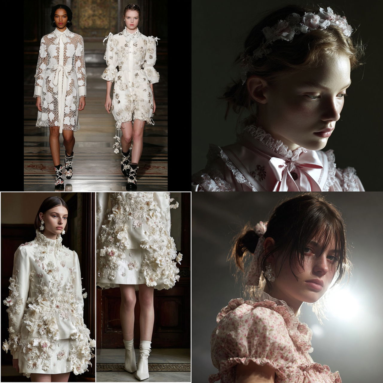 Simone Rocha style, Midjourney V7, render 1 of 4