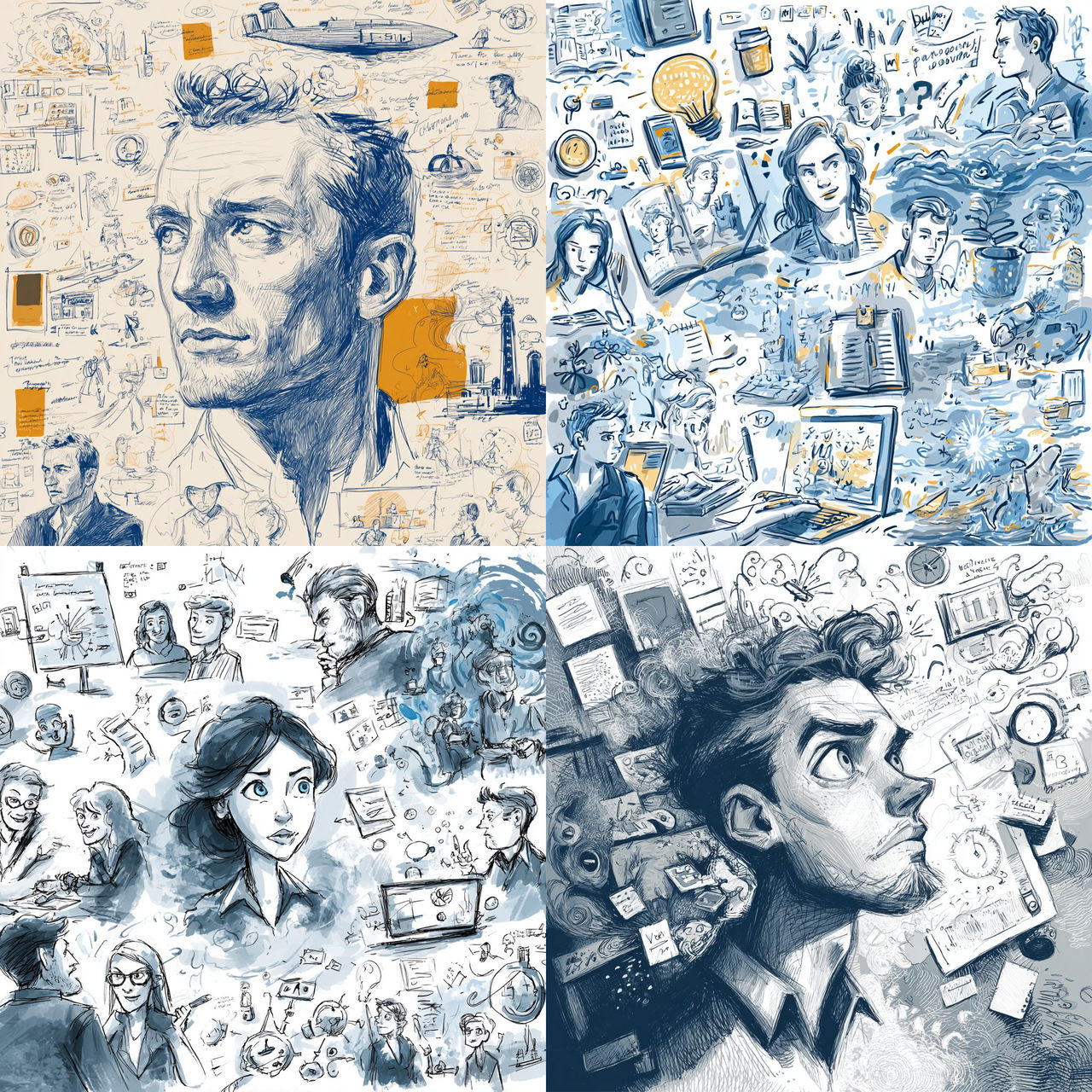 Sketchnote style style, Midjourney V7, render 1 of 4