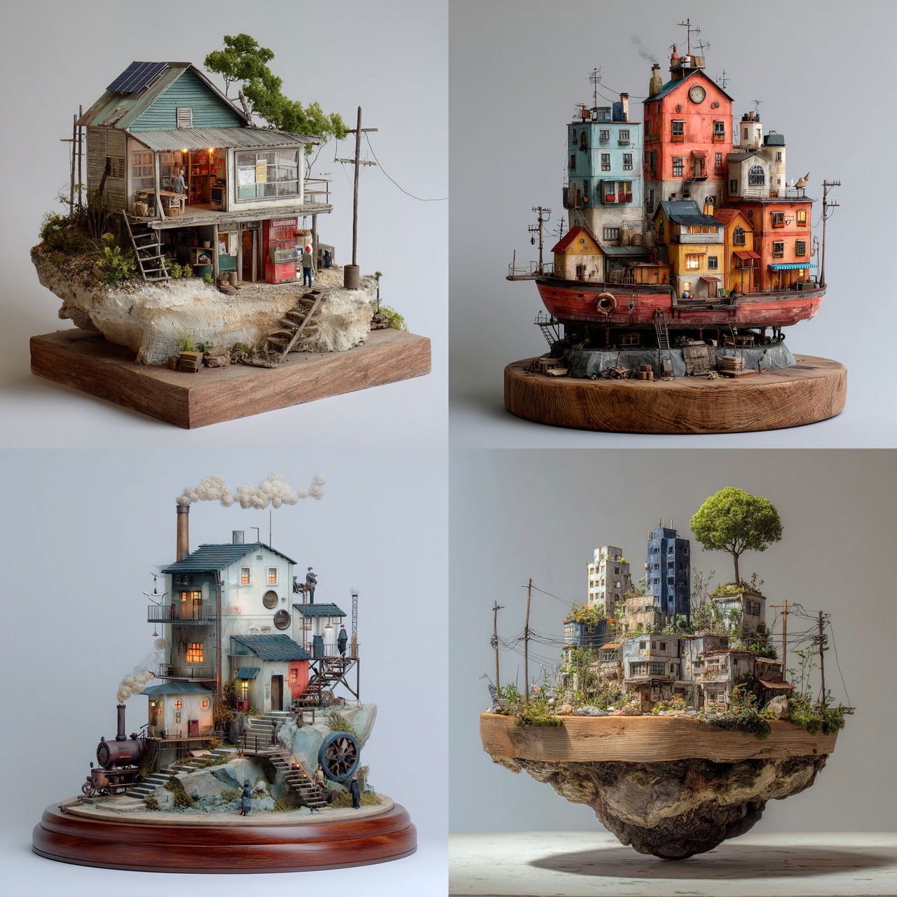 Small scale style, Midjourney V7, render 1 of 4