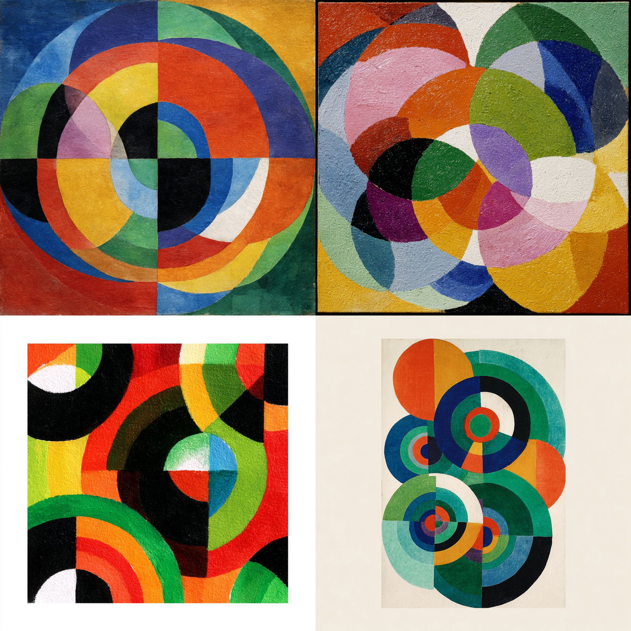 Sonia Delaunay style, Midjourney V7, render 1 of 4