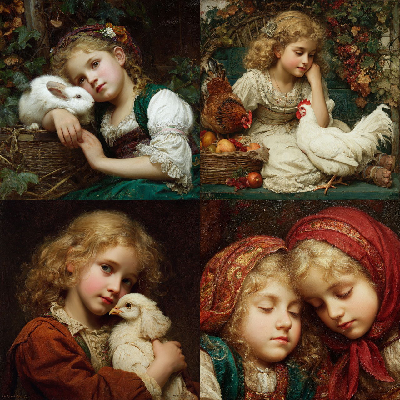 Sophie Gengembre Anderson style, Midjourney V7, render 1 of 4