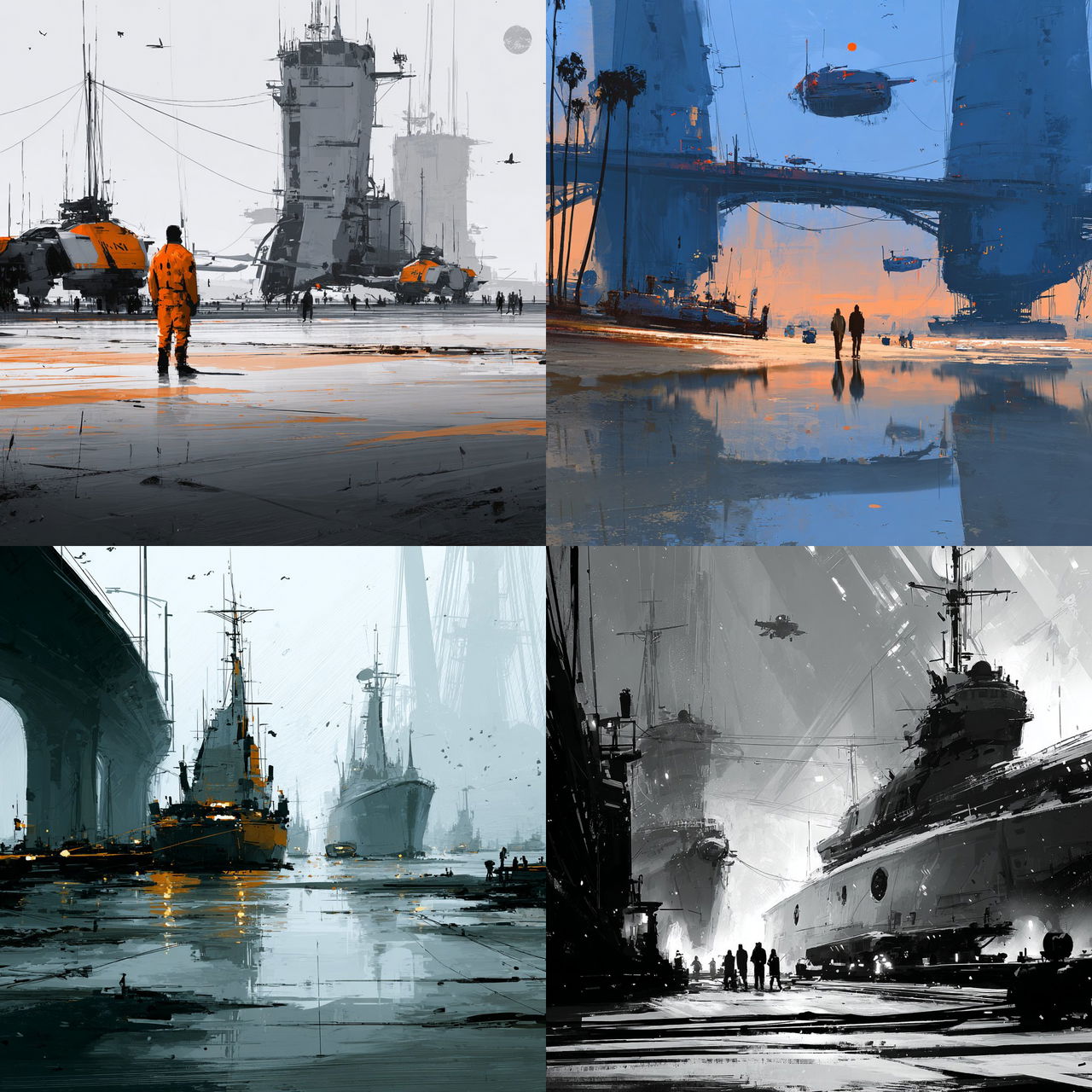 Sparth style, Midjourney V7, render 1 of 4