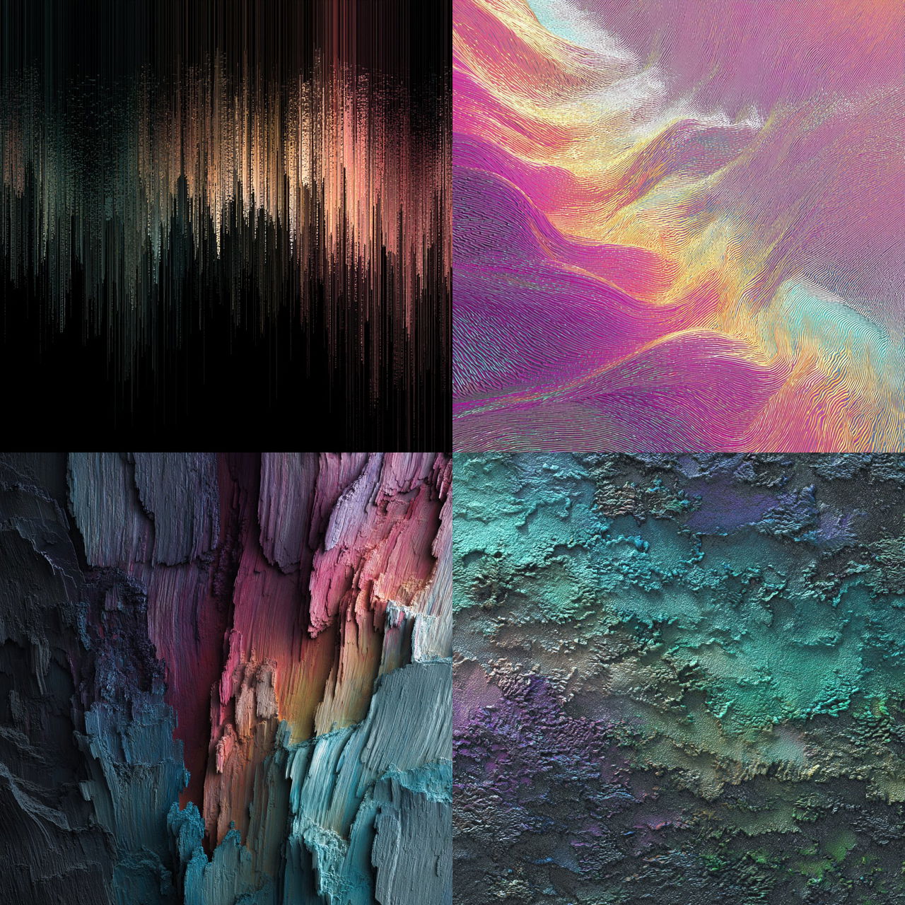 Spectral texture style, Midjourney V7, render 1 of 4