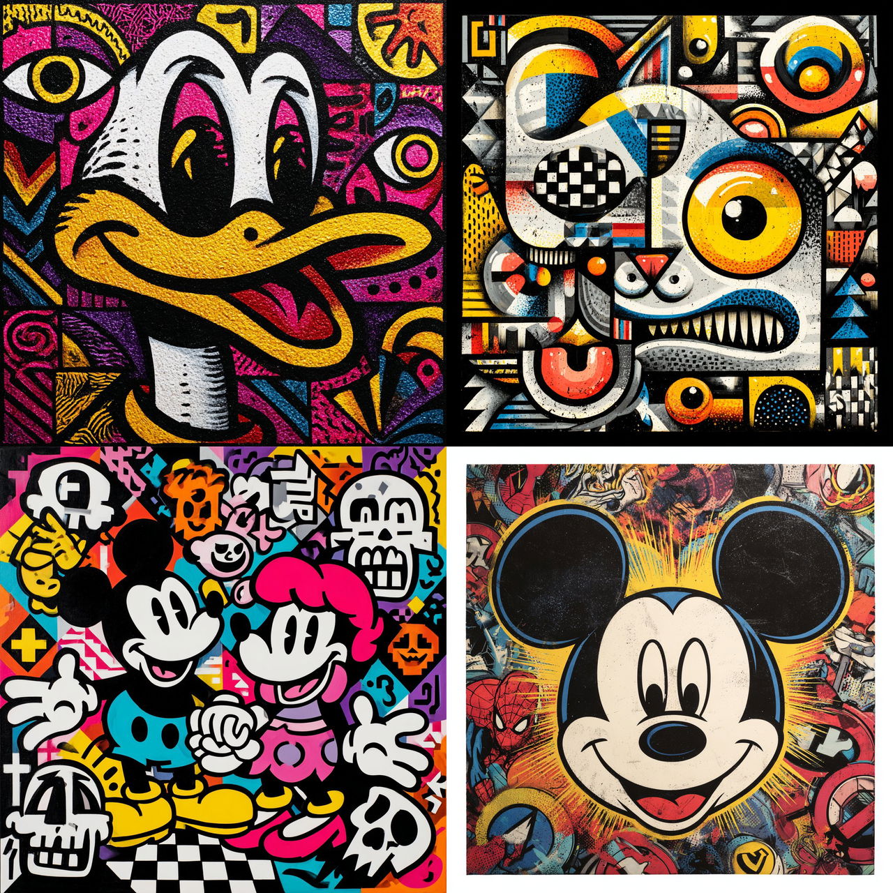 Speedy Graphito style, Midjourney V7, render 1 of 4