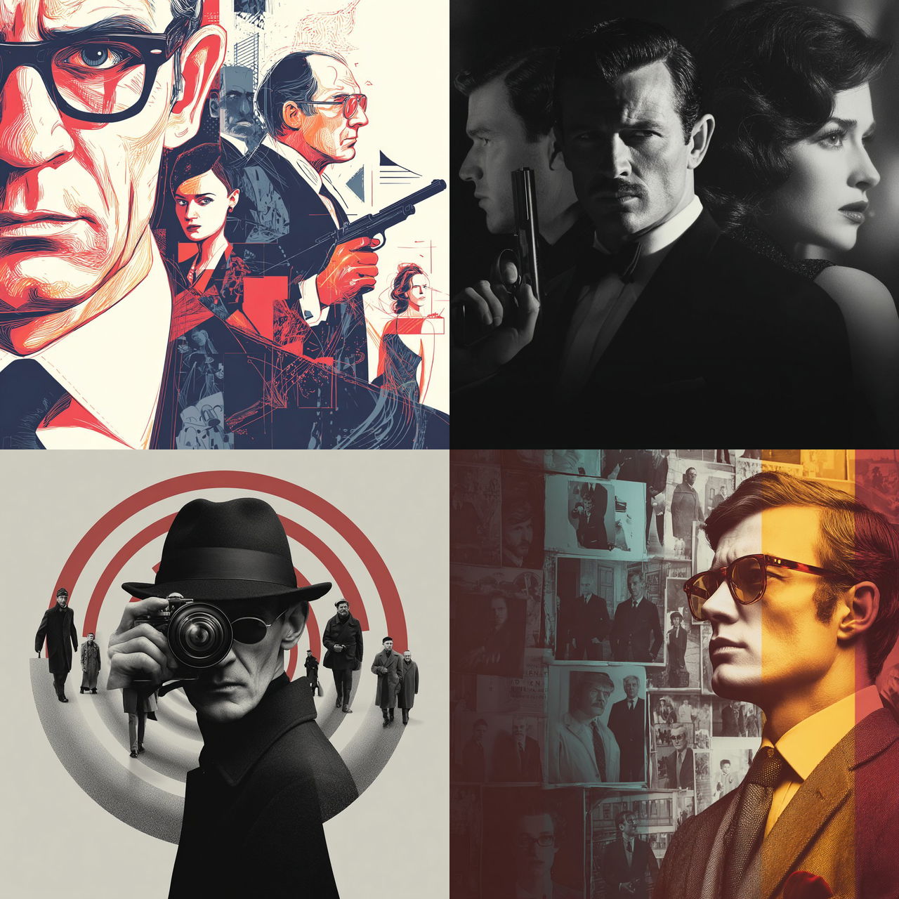 Spy movie style, Midjourney V7, render 1 of 4