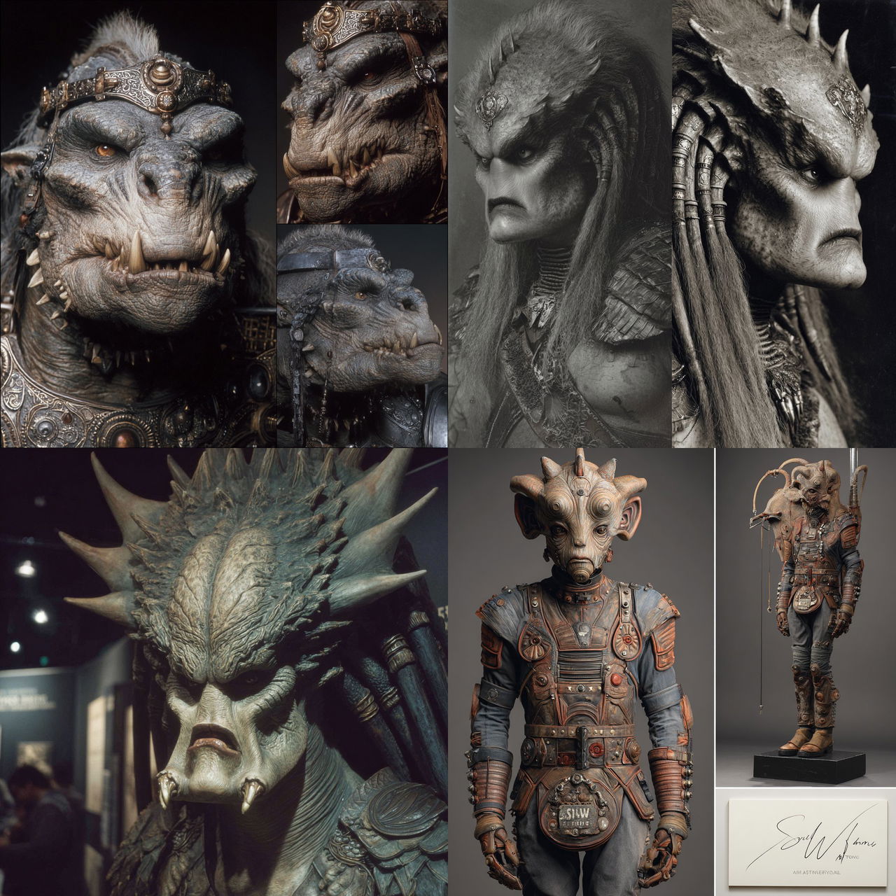 Stan Winston style, Midjourney V7, render 1 of 4
