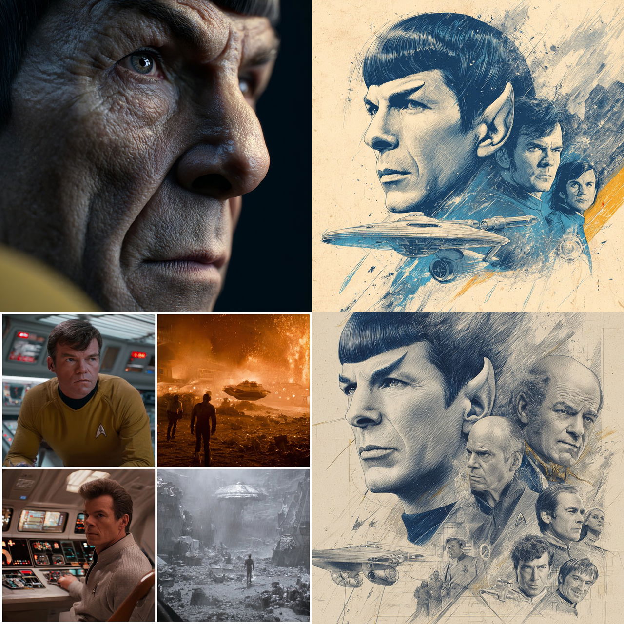 Star Trek style, Midjourney V7, render 1 of 4