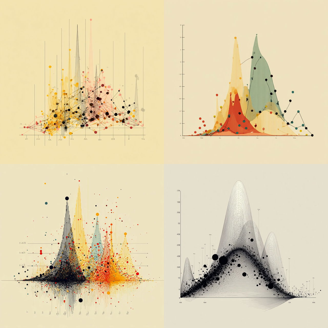 Statistical graph style, Midjourney V7, render 1 of 4