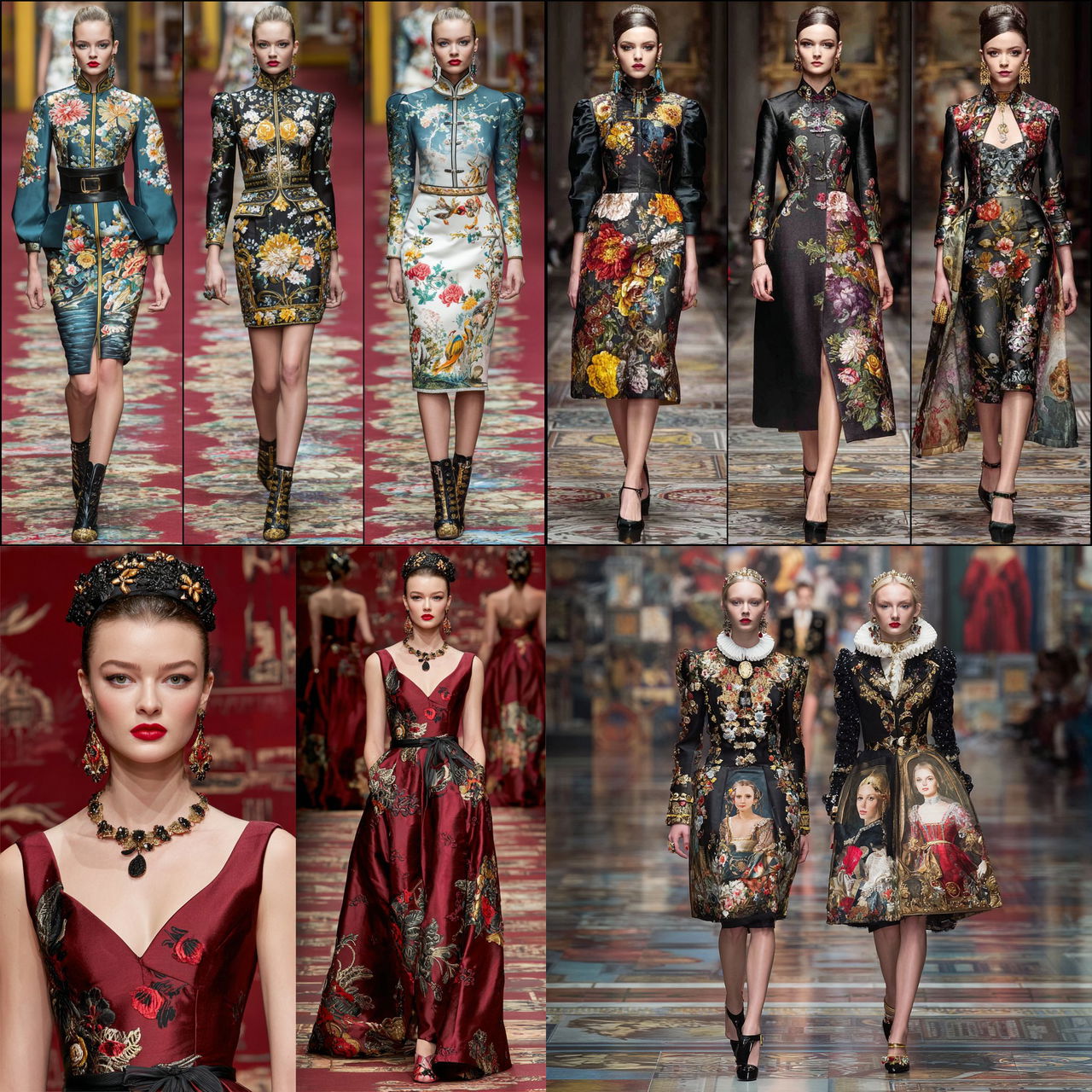 Stefano Gabbana style, Midjourney V7, render 1 of 4