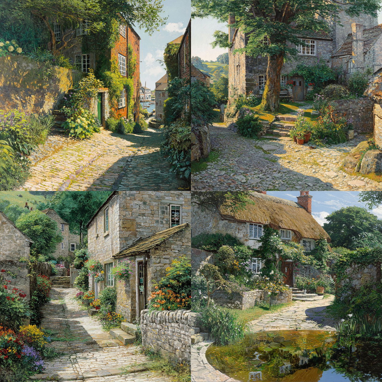 Stephen Darbishire style, Midjourney V7, render 1 of 4