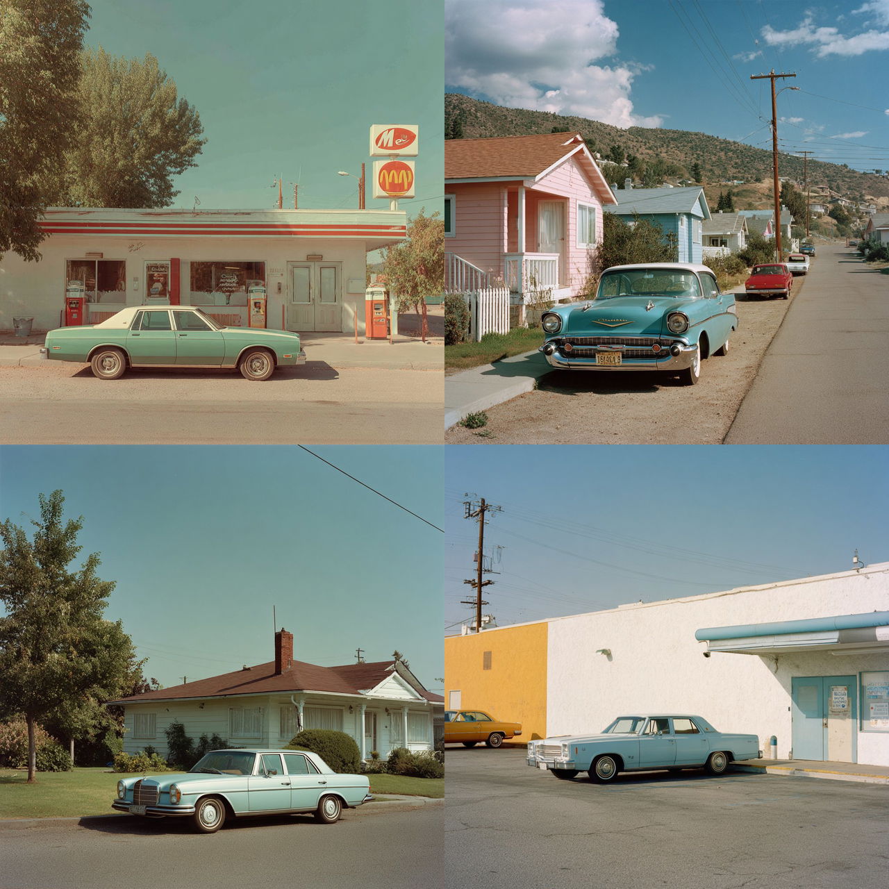 Stephen Shore style, Midjourney V7, render 1 of 4