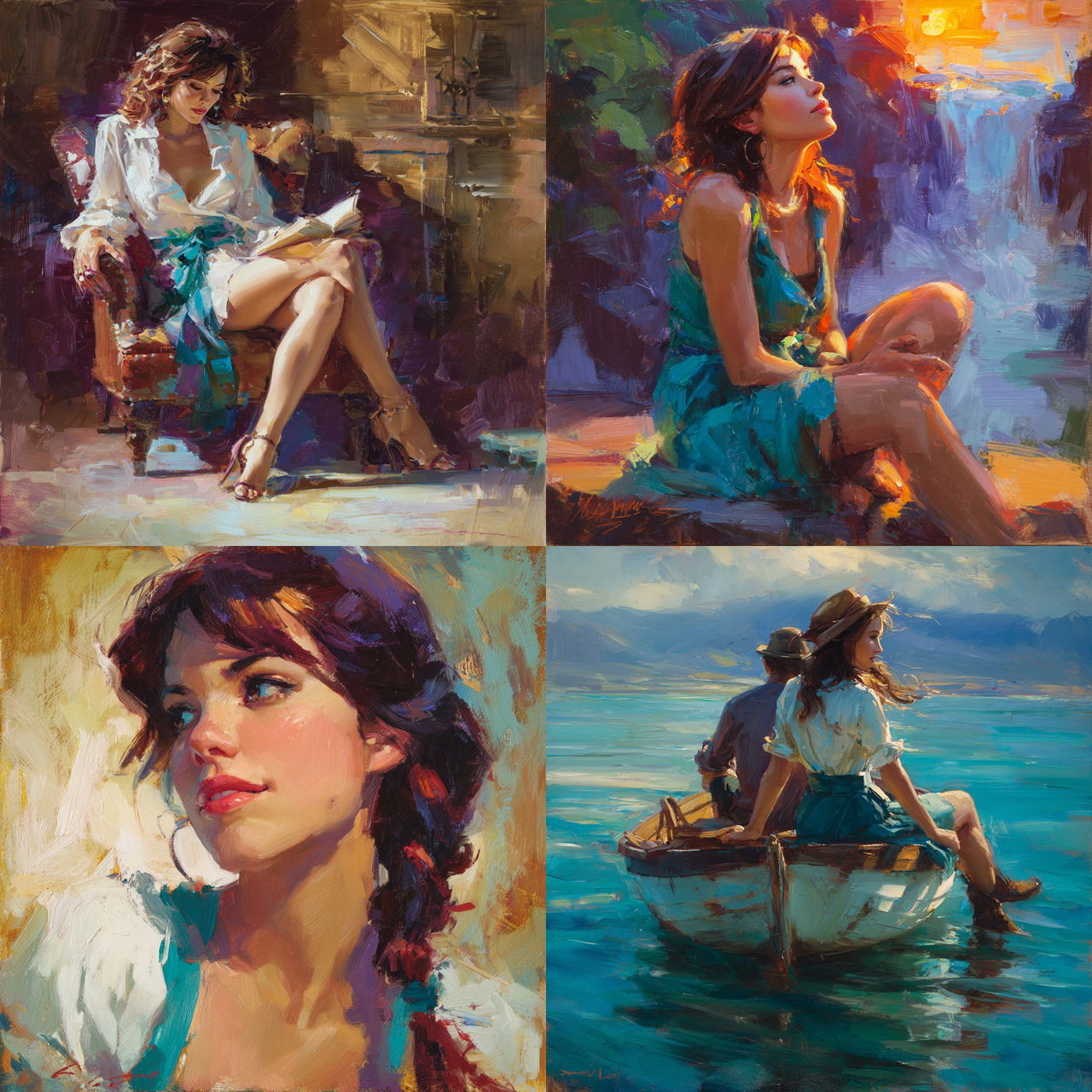 Steve Henderson style, Midjourney V7, render 1 of 4