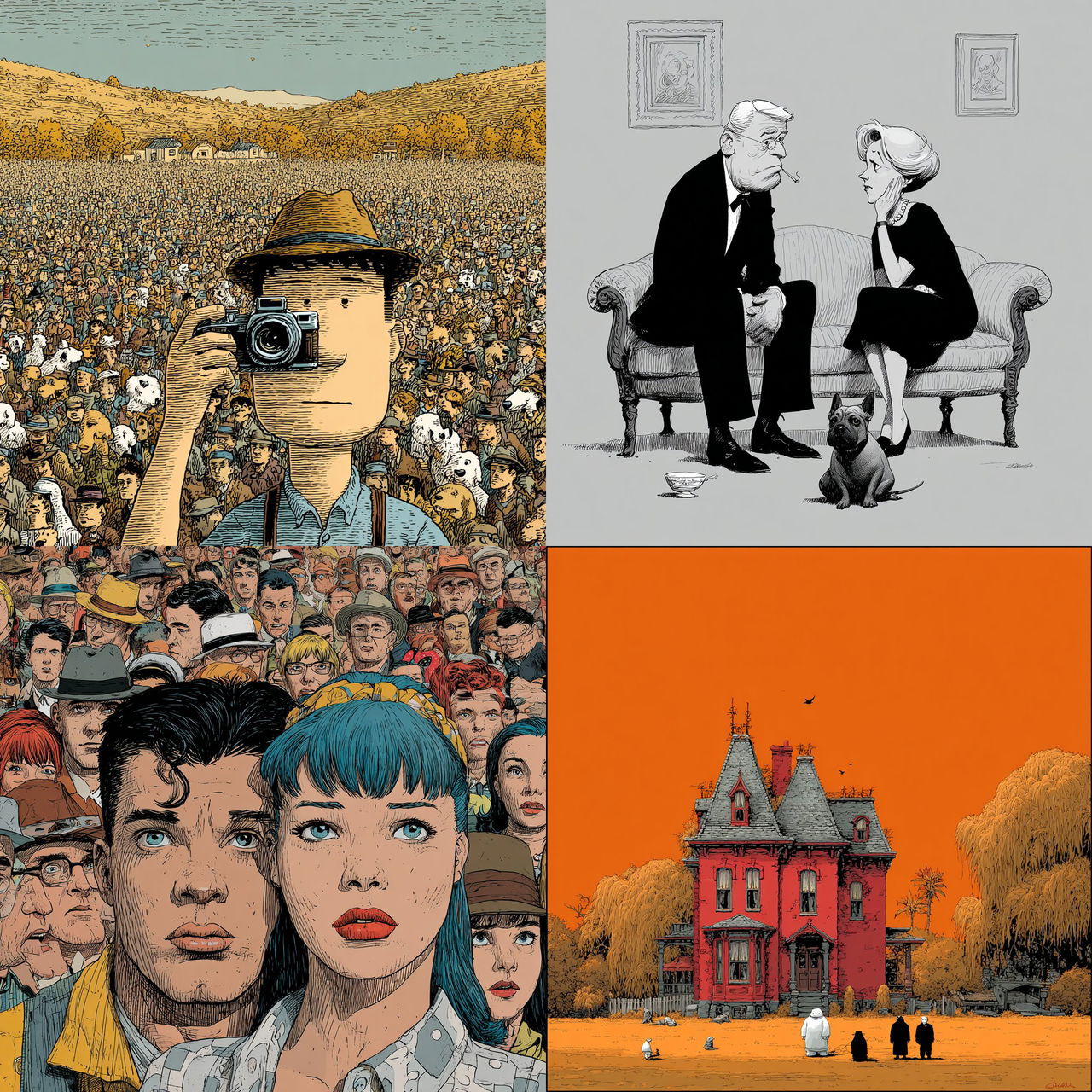 Steve Kelley style, Midjourney V7, render 1 of 4