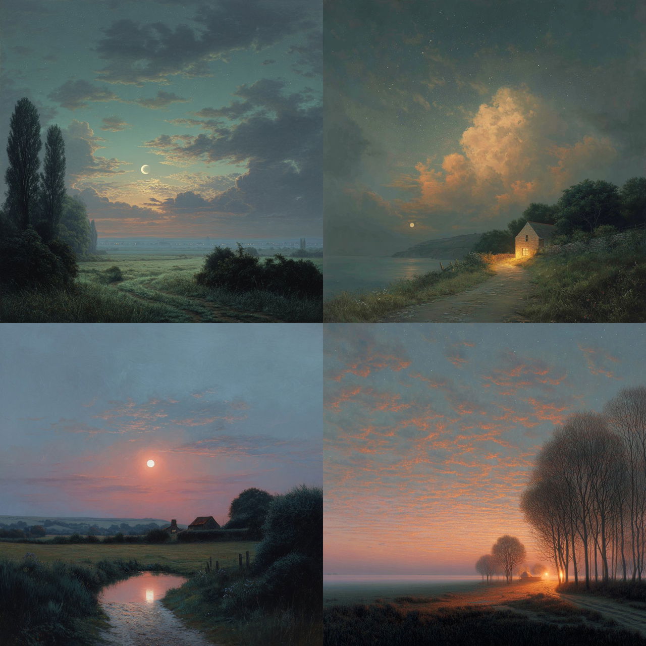Steven Outram style, Midjourney V7, render 1 of 4