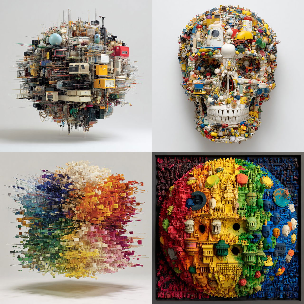 Stuart Haygarth style, Midjourney V7, render 1 of 4